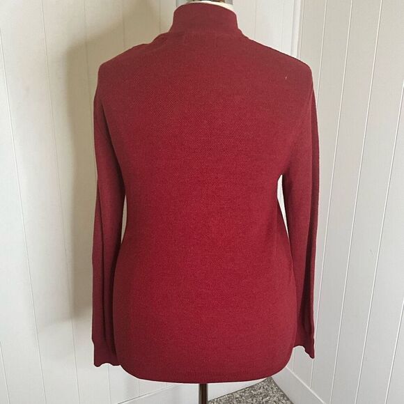 VTG 90s Liz Claiborne Performance Womens XL Red Pullover 1/4 Zip Thermal Jacket - Picture 8 of 14